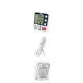 Miniatyrbilde 5 av 5: Digital dobbel kjøkkentimer, 3 kanaler teller opp/ned timer, matlagingstimer, stor skjerm, høy lydalarm og blinkende lys med magnetisk bakside, S