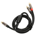 Pikkukuva 7 / 7: RCA 1-2 Y-kaapeli 24K kullatut liittimet häviötön RCA-uros - 2x RCA-uros stereoääni Y-sovitin subwoofer-kaapeli