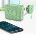 Miniatyrbild 6 av 7: Trådlös Bluetooth-högtalare HiFi Stereo Bass Multifunktionell Mini Bärbar Trådlös Högtalare för Utomhusresor Hemma Mintgrön