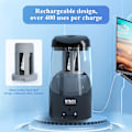 Miniatyrbild 6 av 9: Elektrisk pennvässare, portabel automatisk pennvässare för färgpennor, autostopp, helautomatisk snabb vässning, USB-driven black