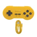 Miniatyrbillede 1 af 7: Trådløs Bluetooth Gamepad Game Controller Håndtag med Joystick Til 8Bitdo SN30 (Gul)