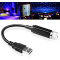 Miniatyrbilde 1 av 7: USB-nattlys projektor, biltakstjernlys 2-i-1 projeksjon endres automatisk, musikk endres synkront nattlys, taklys (blå-lilla