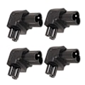 Miniatyrbild 1 av 7: 4PCS IEC320 C6 till IEC320 C5 Strömadapter Plug and Play C6 till C5 Höger Vinklad 90 Graders Strömadapter för UPS PDU Server