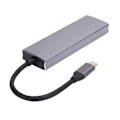 Miniatyrbild 6 av 7: Hubb USB 3.0 4-portars typ C multipeladapter med 4K-utgång 4 i 1 bärbar universell splitter