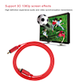 Miniatyrbild 2 av 7: 1 st High Speed HDMI 1.4V 3D 1080P-kabel A hane till A hane-kabel Metall HDMI-kabel (röd 1,8 m)