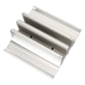 Miniatyrbillede 3 af 7: Vertikal bærbar computer stand 2 slots anodiseret aluminiumlegering justerbar pladsbesparende bærbar computer holder til 0,63 til 2,36 tommer tyk PC sølvfarve