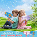 Miniatyrbild 3 av 7: Bubble Machine Gun Leksaker för Barn, Bubble Gun med Färgglada Ljus och Tusentals Bubblor, Utomhusleksak Födelsedagsfest Favörer Presenter till Pojke blue