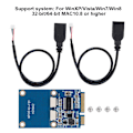 Miniatyrbillede 7 af 7: MINI PCI-E til 2-Port USB2.0 5Pin Konverter Extender Kort Laptops Udvidelsesadapter Kort