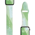 Pikkukuva 4 / 5: Kukkakuvioitu älykellohihnan vaihto - Pehmeä silikoniurheiluranneke iwatch 7 -sarjaan, vihreä väri 38/40/41MM
