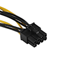 Pikkukuva 5 / 7: 16cm 5 tuuman 8-pin PCI Express -uros - kaksois LP4 4-pin IDE -virtakaapeliadapteri