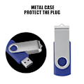 Pikkukuva 3 / 7: Pyöritettävä karkkivärinen USB 2.0 -muistilaite Peukalo Flash-asema U-levy (sininen 16 Gt)