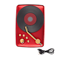 Pikkukuva 1 / 7: Retro Bluetooth-kaiutin 5W Retro Ladattava kannettava langaton kaiutin kotiin asuntolaan keittiöön punainen