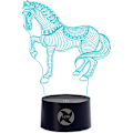 Miniatyrbillede 1 af 8: 3D Optisk Illusion Natlampe - 7 LED Farveskiftende Lampe - Køligt Blødt Lys Sikker for Børn - Skaber Fantastiske Drømme