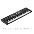 Miniatyrbillede 5 af 7: Keyboard Piano 61 Tangenter Instrument Elektrisk med USB Mikrofon til Børn Begynder MQ6187