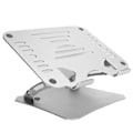 Miniatyrbillede 3 af 7: Bærbar computer stand justerbar bærbar skrivebordsstativ Tablet holder kølebase sølv