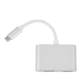 Miniatyrbild 1 av 7: Typ-C till HDMI VGA-adapter 4K 1080P-konverter Dubbelskärmsvisning för MacBook Typ-C-bärbar dator