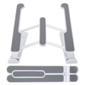 Miniatyrbillede 7 af 7: Bærbar computer stand multiposition foldbar beslag 11-17 tommer bærbar køling støtte base løft stigerør (hvid)
