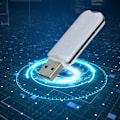 Miniatyrbillede 6 af 7: Mini USB3.0 U Disk Højhastigheds bærbar U Disk Memory Stick (16G Hvid Sort)