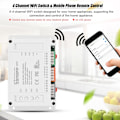 Miniatyrbillede 6 af 7: 4-kanals montering Smart Home WiFi-stikkontaktmodul Timer AC 90-250V til Android/iOS-telefon