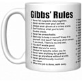 Miniatyrbillede 1 af 5: NCIS 2022 Gibbs' Regler Kaffeekop (Farvel Edition)