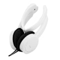 Miniatyrbilde 5 av 7: Foldbar kablet stereo headset for barn med mikrofon for smarttelefon nettbrett hvit