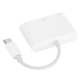 Pikkukuva 3 / 7: NK‑107TC Type‑C -sovitinmuunnin ulkoinen verkkokortti RJ45 100M Internet USB -kuulokemikrofoni