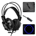 Miniatyrbillede 7 af 7: USB Gaming Headset 7.1 Surround Indbygget Lydkort Støjreducerende Mikrofon RGB Lys