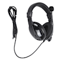 Miniatyrbillede 7 af 7: Kablet Gaming Headset med Roterbar Mikrofon Hovedtelefoner PU Læder Hovedbøjle Øremuffer Kobber Kabel Headset til Telekonference