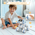 Miniatyrbillede 4 af 8: Programmerbar fjernbetjening robot kat robot hund til børn, interaktiv robot hund robot kat, RC robot med berøringssensor, LED-øjne, dans og musik