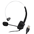 Miniatyrbilde 4 av 7: USB-headset med mikrofon, støyreduksjon, lydkontroll for forretninger, UC, Skype, Lync, Softphone, Call Center, kontor