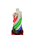 Pikkukuva 2 / 6: 3 in 1 Multi USB -latausavain, lyhyt matkakoko 7 tuuman avaimenperäjohto, yhteensopiva Apple iPhone/USB/USB-C/Micro USB -kaapelin kanssa