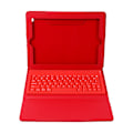 Miniatyrbilde 3 av 5: 2 i 1 Bluetooth-tastatur med PU-lærstativdeksel for iPad 2 3 4 rød