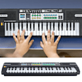 Miniatyrbilde 5 av 6: Elektronisk piano for barn - 37 tangenter - Mini bærbar keyboard for nybegynnere å lære musikk
