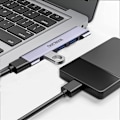 Miniatyrbild 3 av 7: USB-hubb 4 portar Multi USB-port expander Bärbar data USB-splitter USB-förlängningsadapter för bärbar dator