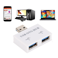 Miniatyrbild 4 av 7: USB2.0 Laddningsdata HUB Expander för Android Phone Converter USB Hub Adapter(Vit)