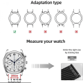 Miniatyrbilde 5 av 5: For 20mm metallbånd til Samsung Galaxy Watch, rustfritt stål erstatningsstropp for Galaxy, GTS2, P22, S2, T42, CF22, GT06, Y20 pro, Android Smart Wa