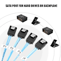 Pikkukuva 4 / 7: Cabledeconn 36P SFF-8087 - 4 SATA 7-nastainen kiintolevyn datansiirtokaapeli (1m)