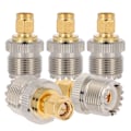 Miniatyrbillede 2 af 7: 5 stk. SMA han til UHF hun adapter/konverter PL259 SO239 til sikre forbindelser