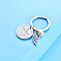 Miniatyrbillede 2 af 4: Til min datter nøglering fra far mor inspirerende gave glem aldrig at jeg elsker dig for evigt fødselsdagsgave dimission gaver (til min datter fra mor