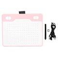 Miniatyrbilde 1 av 7: Grafisk tegnebrett 155x100mm 233 PPS 5080 LPI 8192 nivåer Stylus 4 tilpassbare taster USB-port Digital Art Tablet Rosa