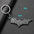 Miniatyrbillede 3 af 3: Sort Batman nøglering vedhæng gave Dark Knight nøglering Batdart nøglering