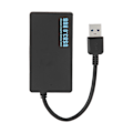 Miniatyrbillede 2 af 7: USB3.0 Hub 4 porte God varmeafledning 5 Gbps højhastighedsoverførsel USB3.0 Splitter Dockingstation Sort