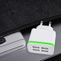 Miniatyrbilde 4 av 7: Universell 4-porters USB-lader laderhode for smarttelefon nettbrett