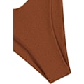 Pikkukuva 5 / 6: WJSM Naisten kolmiobikini, kukkavolainen röyhelö, rusettisolmittava bikinit, kaksiosainen uimapuku B-brown XL