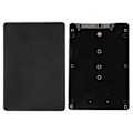 Miniatyrbillede 3 af 7: HXT-053 M.2 NGFF SSD til 2,5 tommer SATA3 Harddisk Boks Adapter Riser Kort Konverter (Sort)