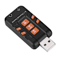 Miniatyrbilde 3 av 7: USB Ekstern stasjonsfri 8.1-kanals 3D lydkort adapter for WIN/MS stasjonær datamaskin PC