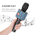 Miniatyrbild 6 av 7: Echo Sound Effect Karaoke Bluetooth Mikrofon 4-timmars Sång Trådlös Karaoke Mikrofon -Blå