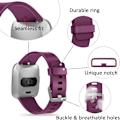 Pikkukuva 3 / 6: Älykäs rannekkeen hihna on yhteensopiva Fitbit versa -älykellojen, versa 2:n ja versa Lite se -kellojen kanssa naisille ja miehille（ Fuchsia-L）