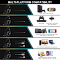 Miniatyrbillede 2 af 7: H-8 PC Gaming Headset til PS4, PS5, Controller, Xbox One Headset med stereolyd, Over Ear-hovedtelefoner med støjreducerende mikrofon, LED-lys, lydstyrke Black