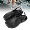 Miniatyrbillede 4 af 5: Lukkede sandaler til mænd med dobbelt slid, forhindrer glidning, åndbare EVA-sandaler til sommeren Black 45